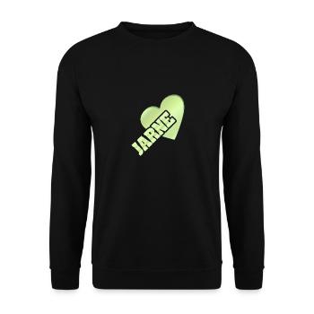 Gold Jarne - Unisex Sweatshirt - black - Front - Alina (178cm) & Michal (187cm)