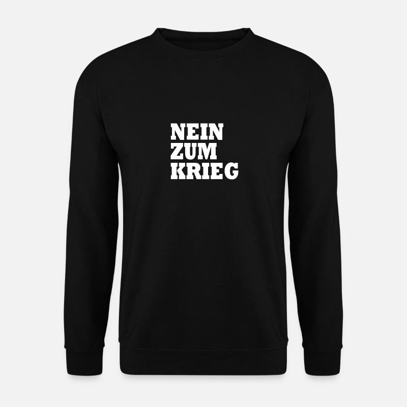 Nein zum krieg - Unisex Pullover - Schwarz