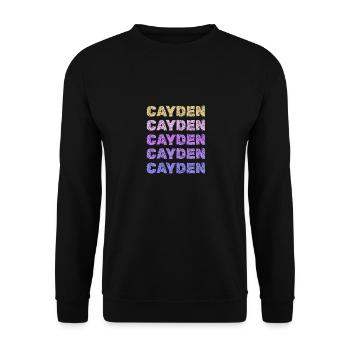 CaydenCayden - Sweat-shirt Unisexe - noir - Devant - Alina (178cm) & Michal (187cm)