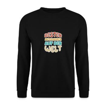 Mécanicien des vocations - Sweat-shirt Unisexe - noir - Devant - Alina (178cm) & Michal (187cm)