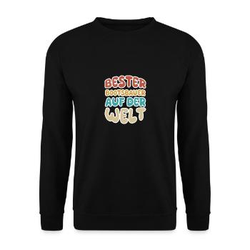 Boat builders as a vocation - Unisex Sweatshirt - black - Front - Alina (178cm) & Michal (187cm)