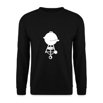 Griller de charbon BBQ Grill - Sweat-shirt Unisexe - noir - Devant - Alina (178cm) & Michal (187cm)