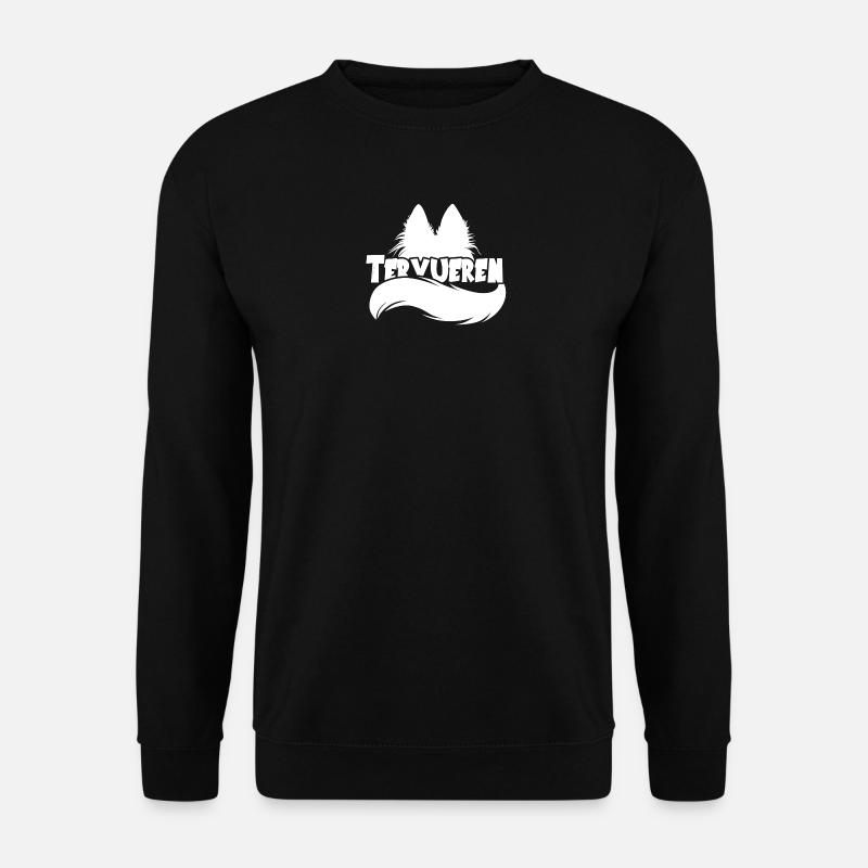 Silhouette Tervueren - Blanc - Sweat-shirt Unisexe - noir