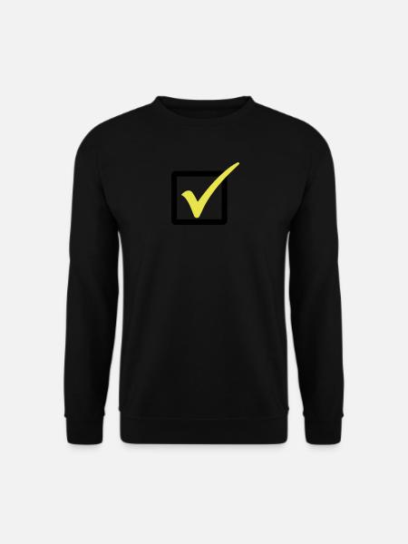 Abgehakt / Haken / Richtig 2c - Unisex Pullover - Schwarz
