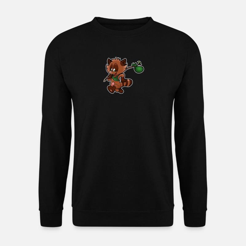 Raccoon comic - Unisex Sweatshirt - black