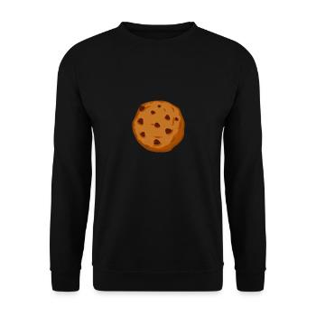 Cookie cookie masque button sticker cadeau - Sweat-shirt Unisexe - noir - Devant - Alina (178cm) & Michal (187cm)