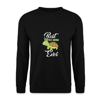 Turtle lovers - Unisex Sweatshirt - black - Front - Alina (178cm) & Michal (187cm)