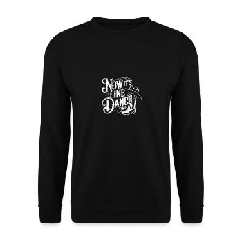 Line Dance Time Zeit zum Tanzen Linedance - Unisex Pullover - Schwarz - Vorne - Alina (178cm) & Michal (187cm)