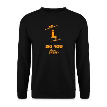 Skiez plus tard - Sweat-shirt Unisexe - noir - Devant - Alina (178cm) & Michal (187cm)