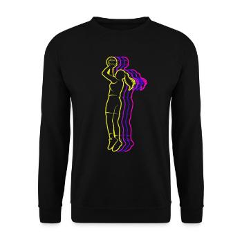 Basketteuses - Sweat-shirt Unisexe - noir - Devant - Alina (178cm) & Michal (187cm)