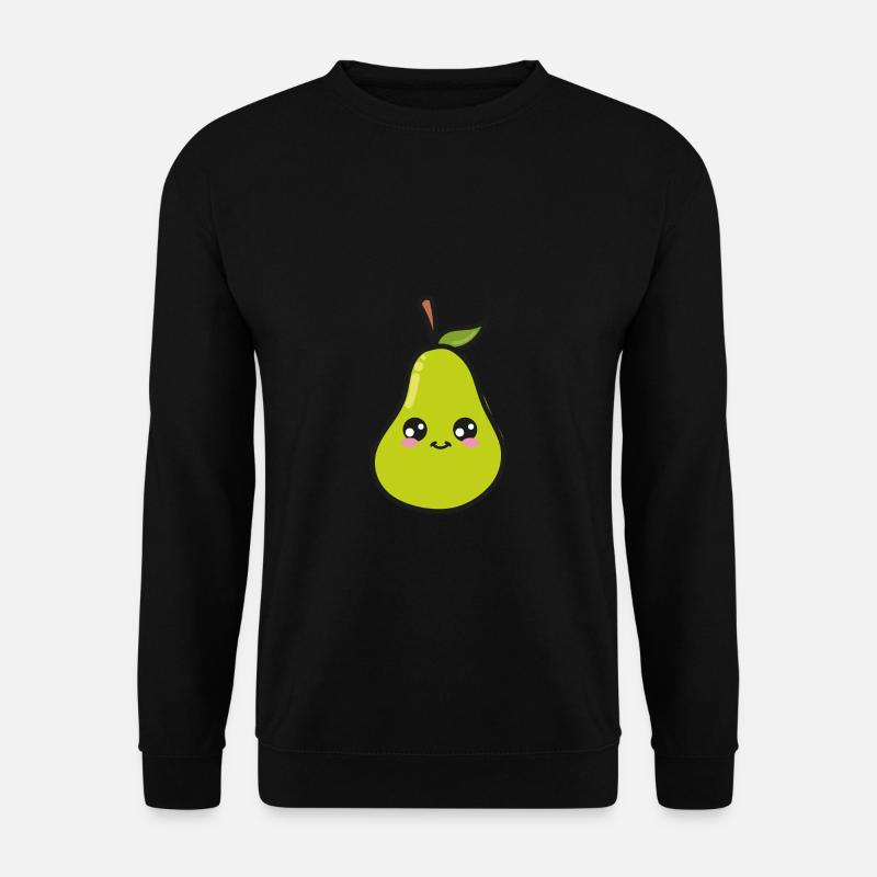 Birne Niedlich Kawaii - Unisex Pullover - Schwarz