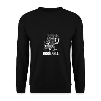 HIDDENSEE STRANDKORB - Unisex Pullover - Schwarz - Vorne - Alina (178cm) & Michal (187cm)