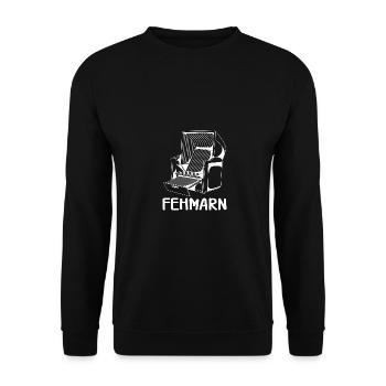 FEHMARN BEACH CHAIR - Unisex Sweatshirt - black - Front - Alina (178cm) & Michal (187cm)