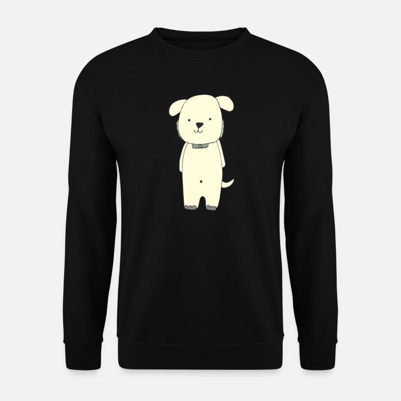 hund gelb - Unisex Pullover - Schwarz