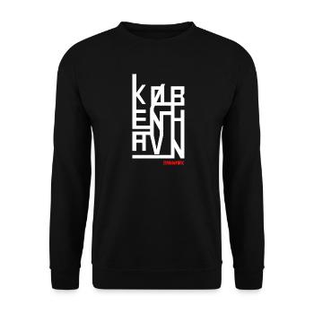 Copenhagen Geometry - Unisex Sweatshirt - black - Front - Alina (178cm) & Michal (187cm)