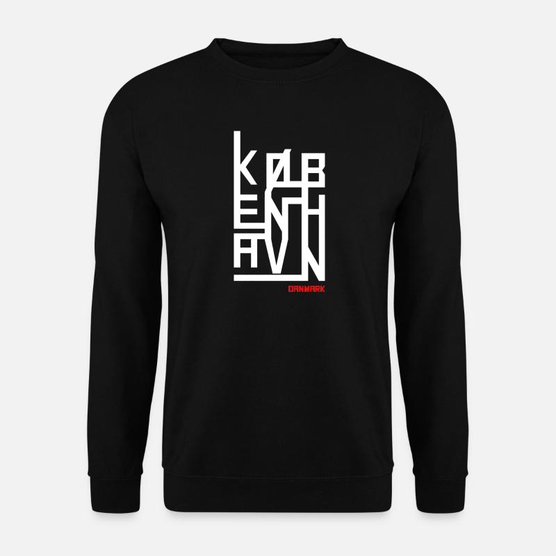Kopenhagen Geometrie - Unisex Pullover - Schwarz