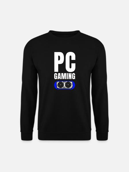 PC Gaming GPU Emblem - Unisex Pullover - Schwarz