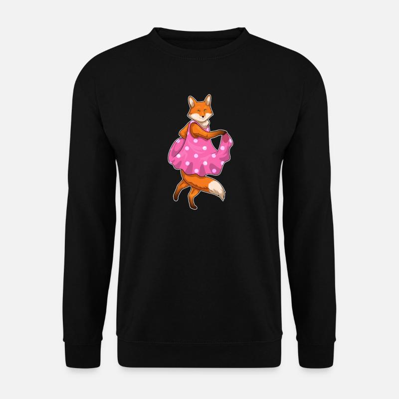 Robe à pois Fox - Sweat-shirt Unisexe - noir
