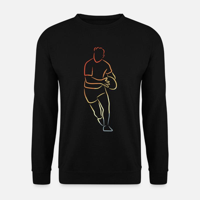 Rugby Player Sketch - Unisex Sweatshirt - black