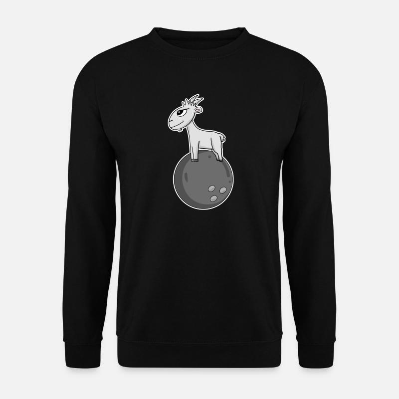 Ziege Bowling - Unisex Pullover - Schwarz