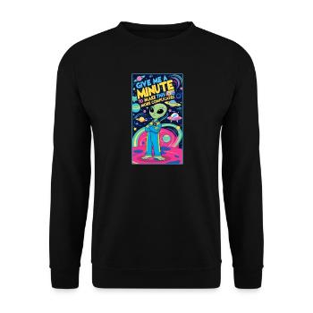 Donnez-moi une minute pour compliquer les choses - Sweat-shirt Unisexe - noir - Devant - Alina (178cm) & Michal (187cm)