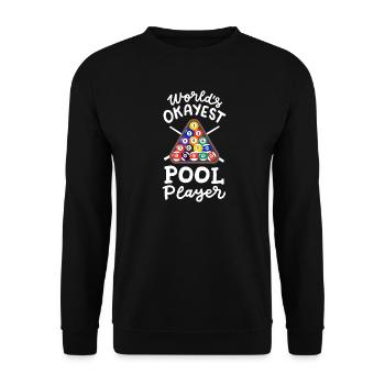 Billardspieler Billard - Unisex Pullover - Schwarz - Vorne - Alina (178cm) & Michal (187cm)