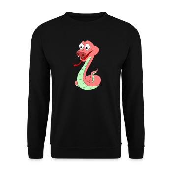 Drôle de serpent - Sweat-shirt Unisexe - noir - Devant - Alina (178cm) & Michal (187cm)
