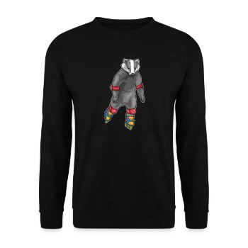 Dachs Inline skating Inline skates - Unisex Pullover - Schwarz - Vorne - Alina (178cm) & Michal (187cm)