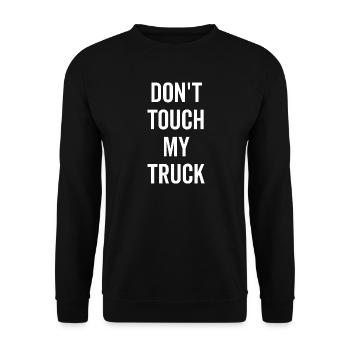 Ne touchez pas à mon camion - Sweat-shirt Unisexe - noir - Devant - Alina (178cm) & Michal (187cm)