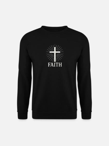 Glaube T-Shirt - Unisex Pullover - Schwarz