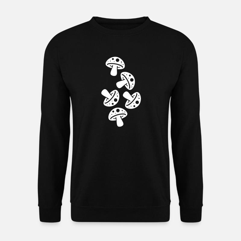 Mushrooms Mushroom Toadstool - Unisex Sweatshirt - black