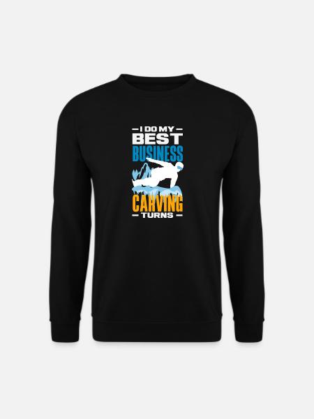 Snowboarden Snowboardtreffen Sessellift - Unisex Pullover - Schwarz