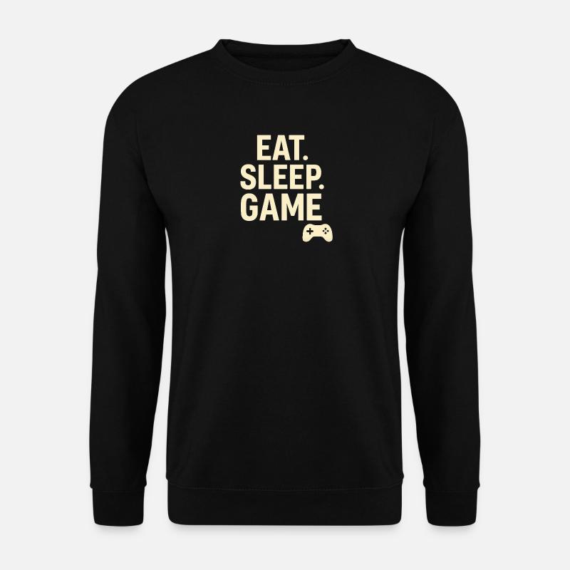 Manette de jeu Eat Sleep - Sweat-shirt Unisexe - noir