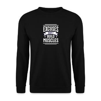 Don't excuse - Unisex Sweatshirt - black - Front - Alina (178cm) & Michal (187cm)