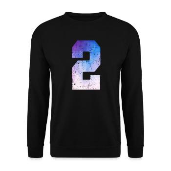 Issue 2 – 2 Year Anniversary Gift - Unisex Sweatshirt - black - Front - Alina (178cm) & Michal (187cm)