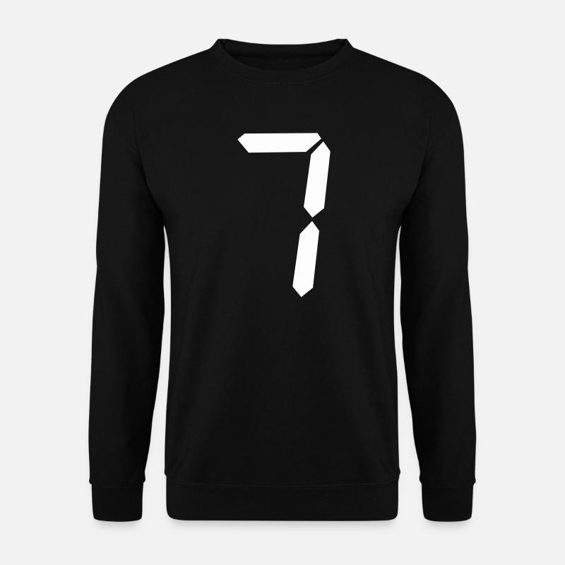 digitale_zahl_7 - Unisex Sweatshirt - black