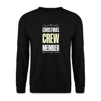 Christmas Crew - Unisex Pullover - Schwarz - Vorne - Alina (178cm) & Michal (187cm)