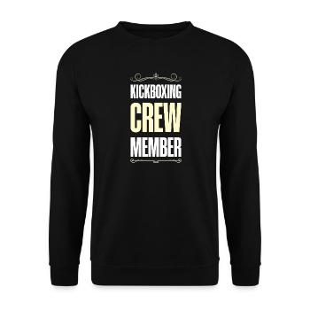 Kickboxing Crew - Unisex Sweatshirt - black - Front - Alina (178cm) & Michal (187cm)