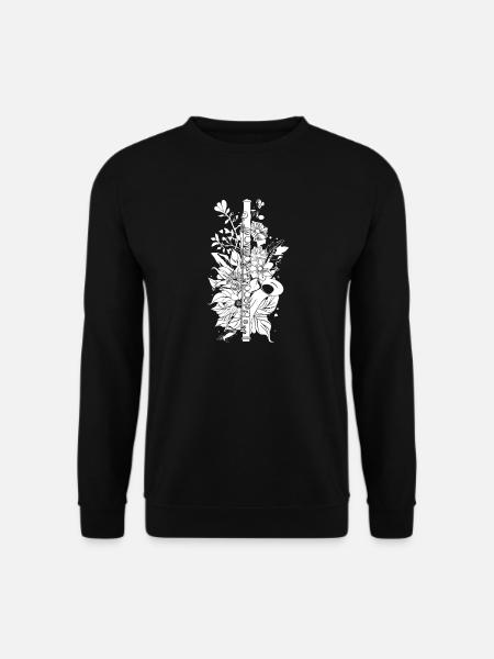Look comique de flûte - Sweat-shirt Unisexe - noir