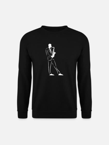 Saxophonist Sketch - Unisex Sweatshirt - black