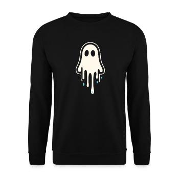 Melting Ghost Art - Unisex Sweatshirt - black - Front - Alina (178cm) & Michal (187cm)
