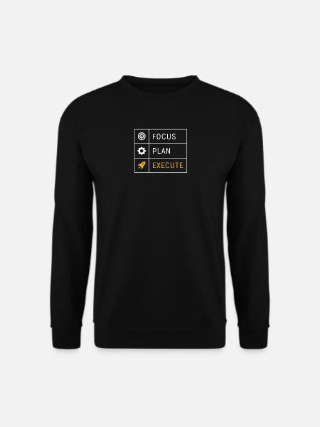 Fokus Plan Umsetzung - Unisex Pullover - Schwarz