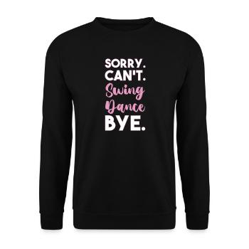 Swing Swing-Musik - Unisex Pullover - Schwarz - Vorne - Alina (178cm) & Michal (187cm)