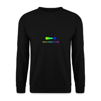 Signe de repos | Sommeil | Paresseux | Fatigué | Drôle - Sweat-shirt Unisexe - noir - Devant - Alina (178cm) & Michal (187cm)