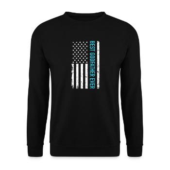 Godfather - Unisex Sweatshirt - black - Front - Alina (178cm) & Michal (187cm)