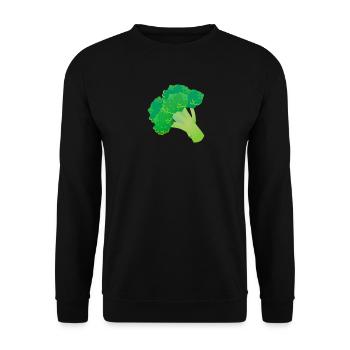 Brocoli Brocoli Légumes Cadeau Vert - Sweat-shirt Unisexe - noir - Devant - Alina (178cm) & Michal (187cm)