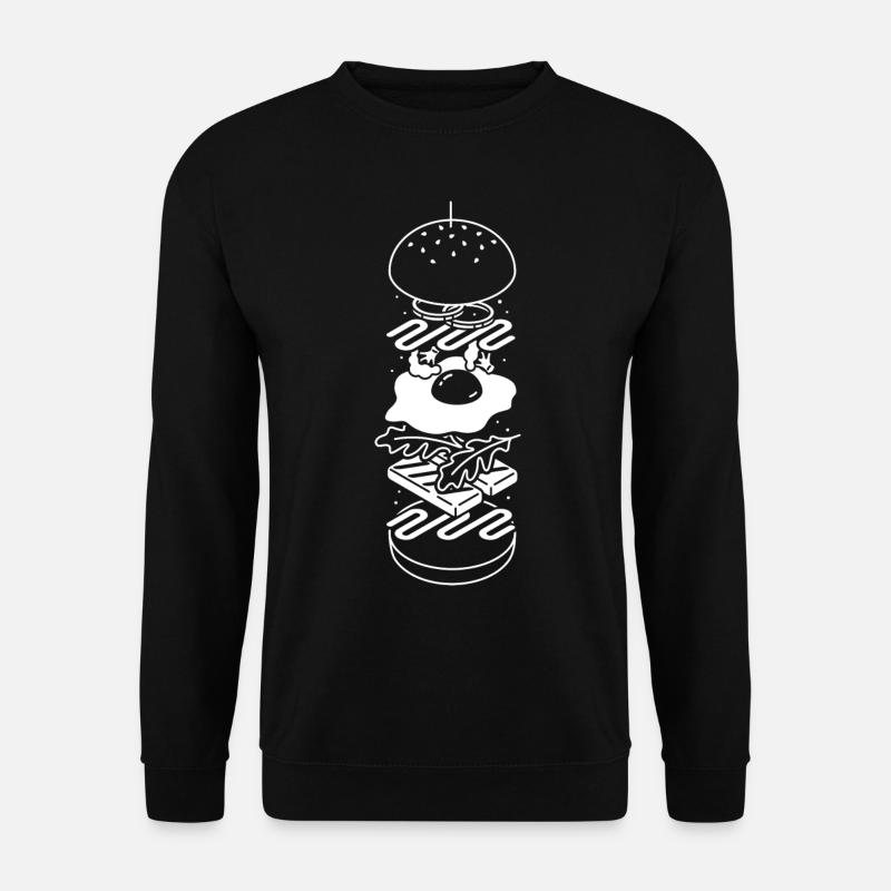 Halloumi Burger - Unisex Pullover - Schwarz