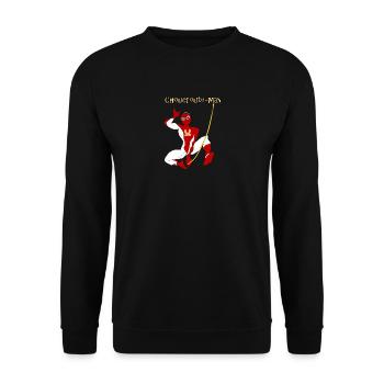 Elsässer Sauerkrautmann - Unisex Pullover - Schwarz - Vorne - Alina (178cm) & Michal (187cm)