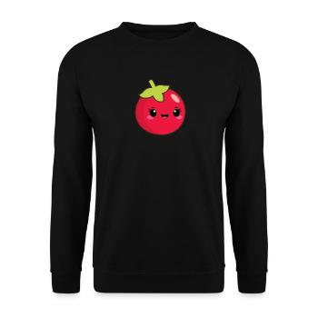 Cute tomato - Unisex Sweatshirt - black - Front - Alina (178cm) & Michal (187cm)