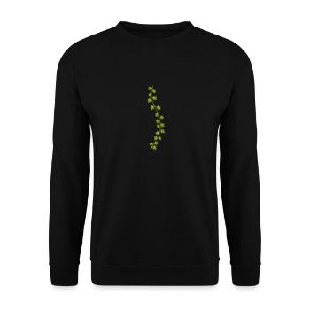 Common ivy | Plants illustration - Unisex Sweatshirt - black - Front - Alina (178cm) & Michal (187cm)